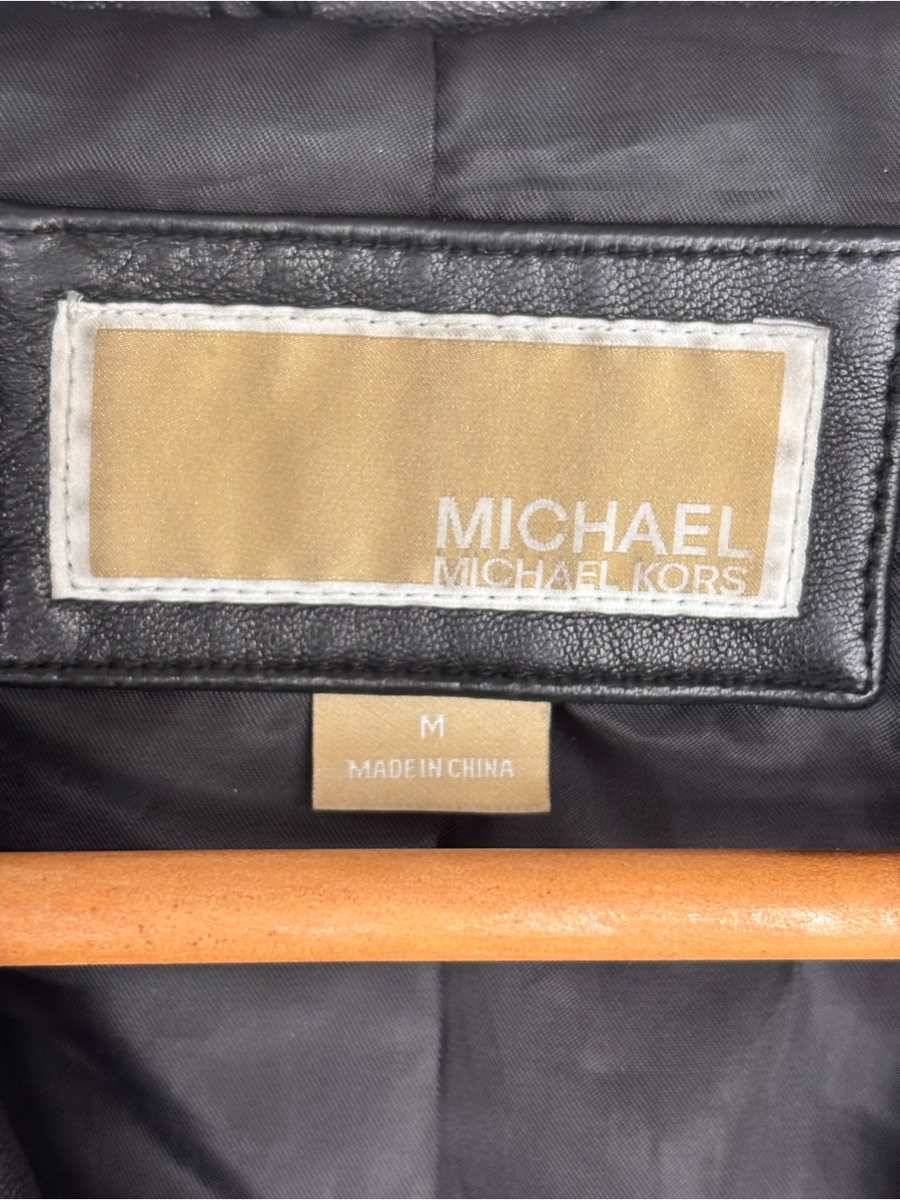 Michael Kors Black Leather Asymmetric Zip Moto Jacket M - Picture 3 of 11